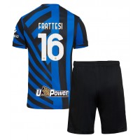 Inter Milan Davide Frattesi #16 Domaci Dres za djecu 2024-25 Kratak Rukav (+ Kratke hlače)